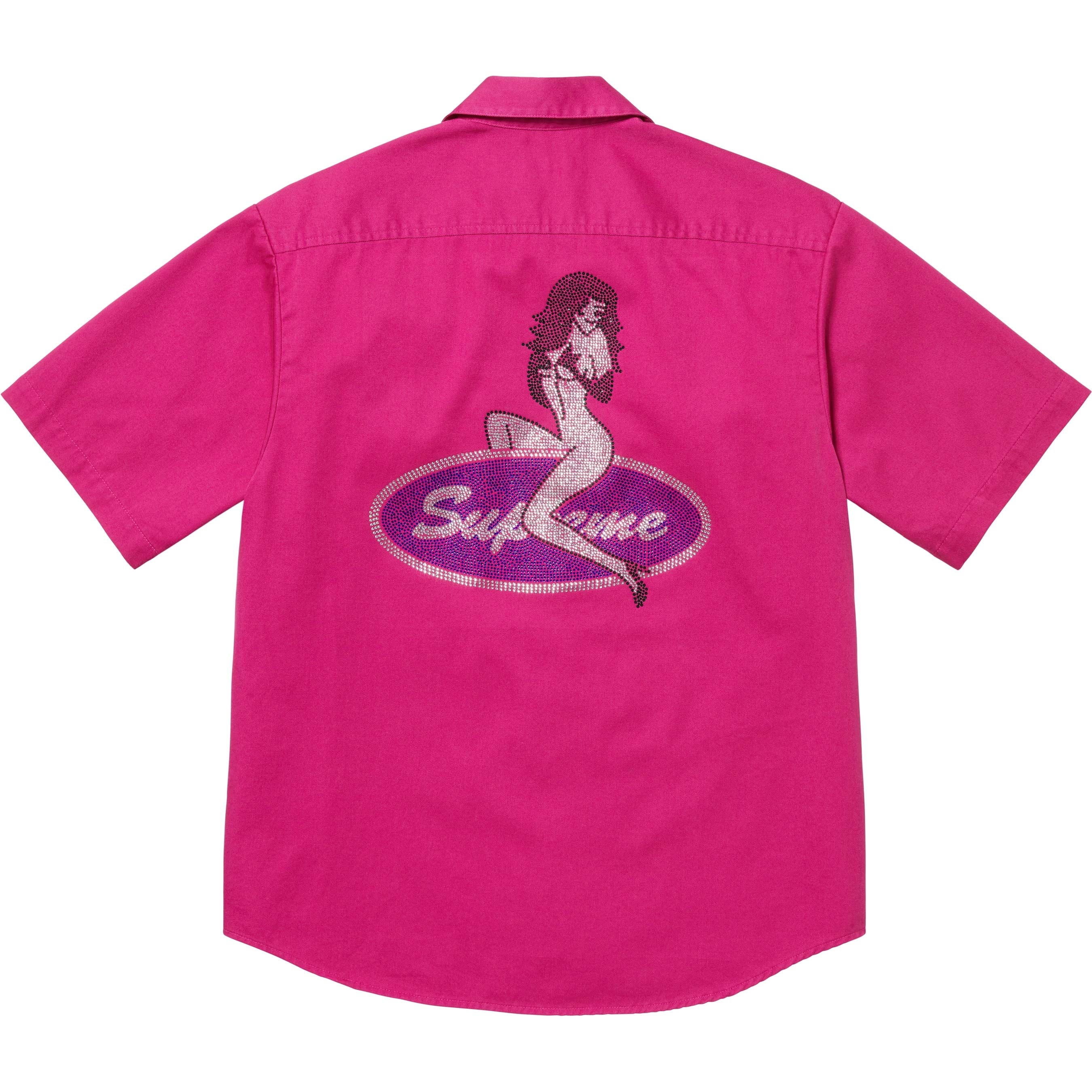 Rhinestone Pin Up S/S Work Shirt view 7